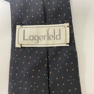 KARL LAGERFELD 100% Silk Men's Luxury Tie Abstract Pattern - 3" Vintage 90’s